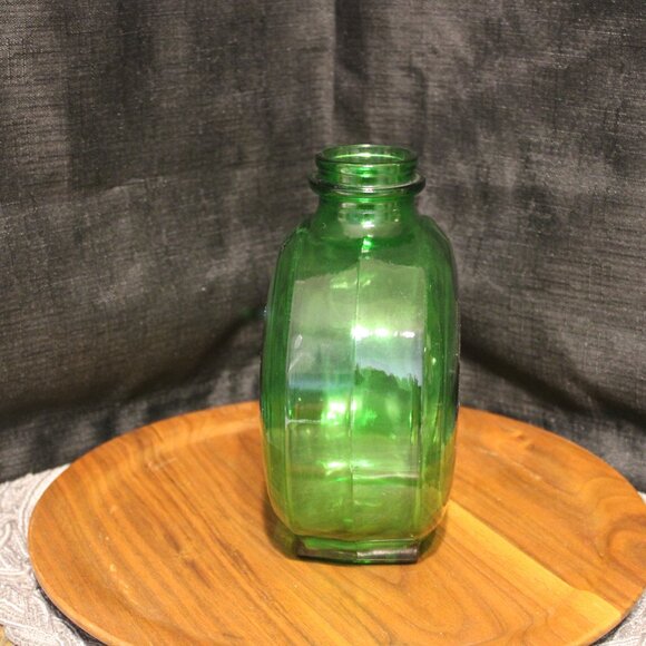 1930's Sunsweet Green Glass Prune Juice Bottle. - Picture 5 of 7